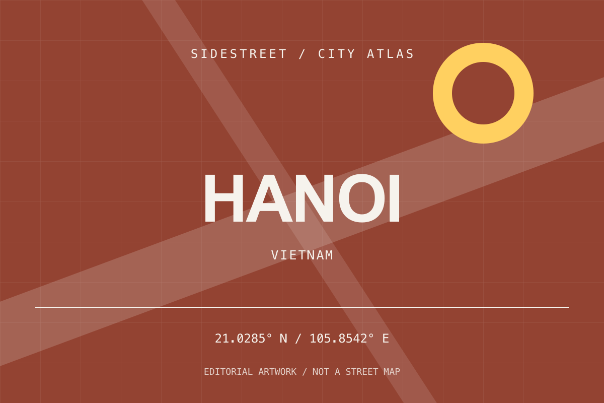 Hanoi city atlas artwork