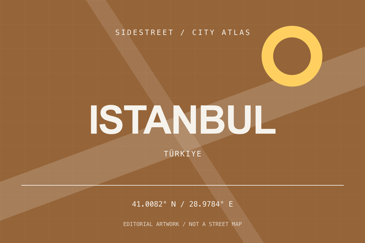 Istanbul city atlas artwork