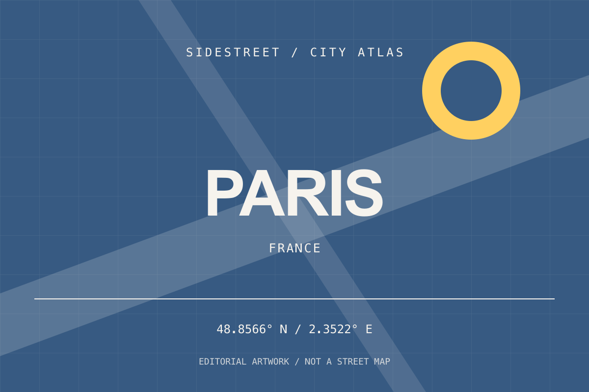 Paris city atlas artwork