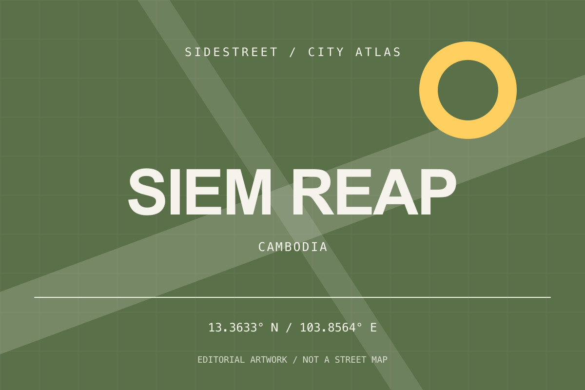Siem Reap city atlas artwork